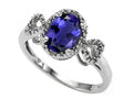 Tommaso Design Oval 8x6mm Genuine Iolite Ring