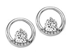 Tommaso Design™ Round 5 mm Genuine White Topaz Earrings