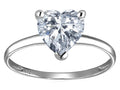 Original Star K™ White Topaz Heart Shape 8mm Solitaire Engagement Ring