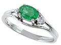 Tommaso Design Genuine Emerald Ring