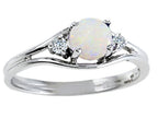 Tommaso Design Genuine Opal Ring