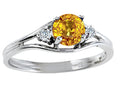 Tommaso Design Genuine Yellow Sapphire Ring
