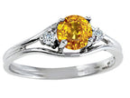 Tommaso Design Genuine Yellow Sapphire Ring