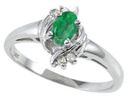 Tommaso Design Genuine Emerald Ring