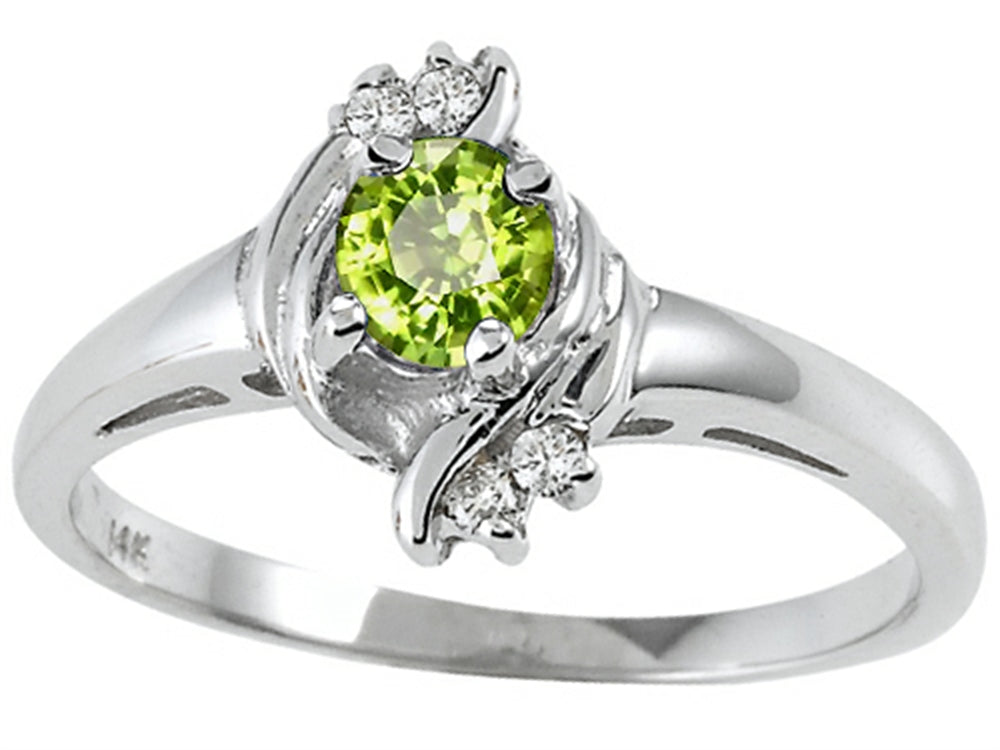 Tommaso Design Genuine Peridot Ring