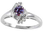 Tommaso Design Simulated Alexandrite Ring