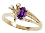 Tommaso Design Genuine Amethyst Ring