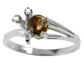 Tommaso Design Genuine Smoky Quartz Ring