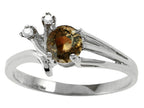 Tommaso Design Genuine Smoky Quartz Ring