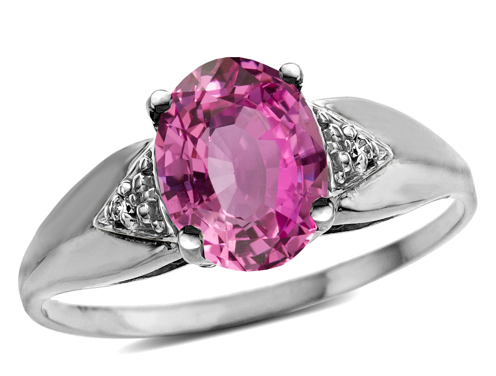 Tommaso Design Created Pink Sapphire Ring