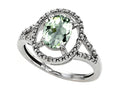 Tommaso Design Green Amethyst Ring