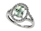 Tommaso Design Green Amethyst Ring