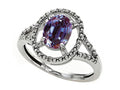 Tommaso Design Simulated Alexandrite Ring