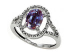 Tommaso Design Simulated Alexandrite Ring
