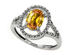 Tommaso Design Genuine Citrine Ring