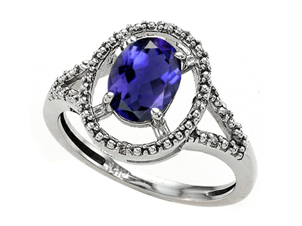 Tommaso Design Genuine Iolite Ring