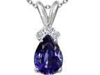 Tommaso Design™ Genuine Iolite Pendant Necklace