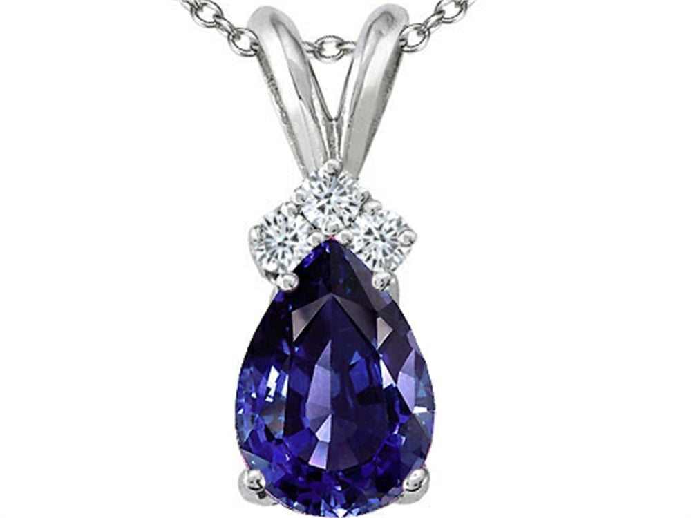 Tommaso Design™ Genuine Iolite Pendant Necklace