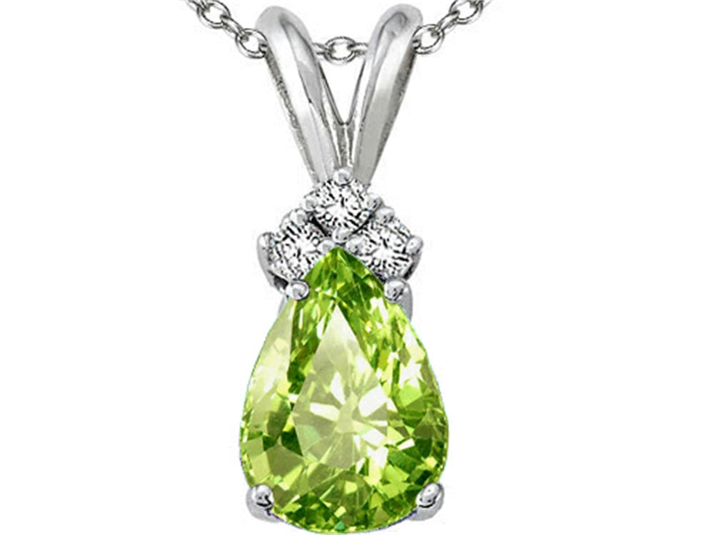 Tommaso Design™ Genuine Peridot Pendant Necklace