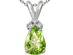 Tommaso Design™ Genuine Peridot Pendant Necklace