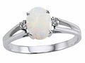 Tommaso Design Genuine Opal Ring