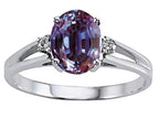 Tommaso Design Simulated Alexandrite Ring