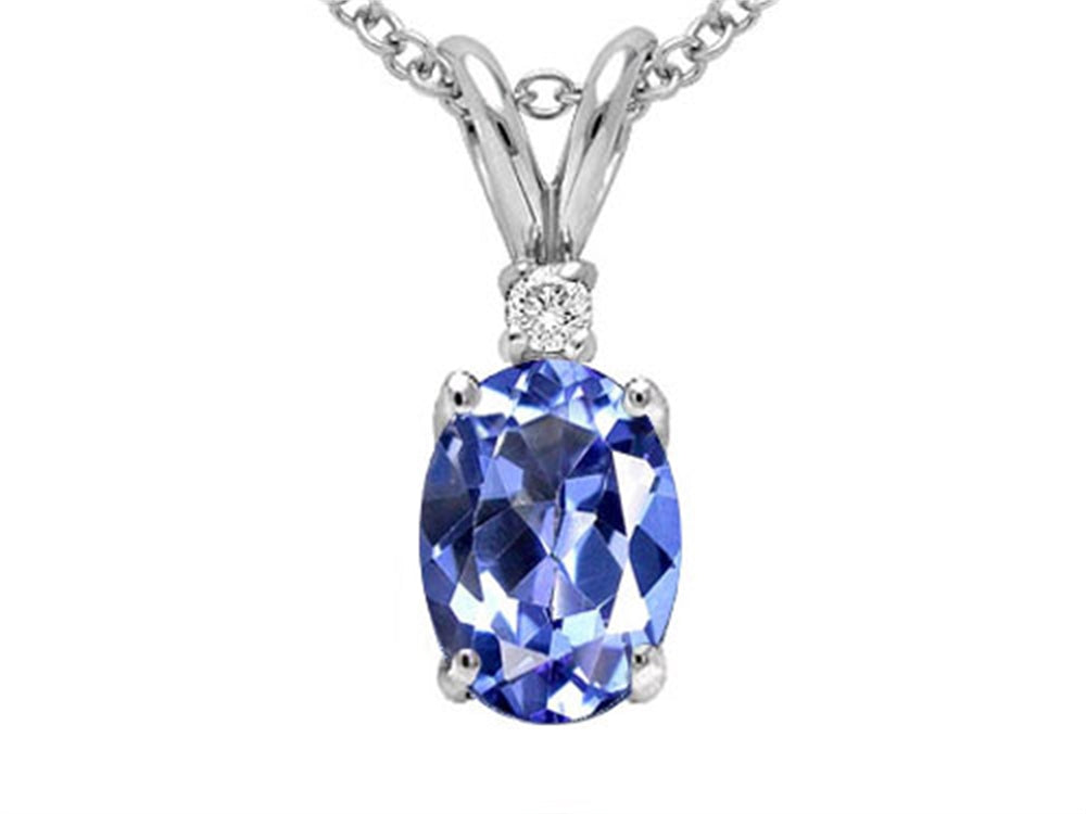 Tommaso Design™ Genuine Tanzanite Pendant Necklace