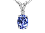 Tommaso Design™ Genuine Tanzanite Pendant Necklace