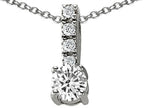 Star K™ Genuine White Topaz Pendant Necklace