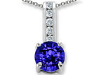 Star K™ Simulated Tanzanite And Cubic Zirconia Pendant Necklace