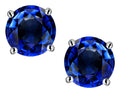 Star K™ Round 7mm Created Sapphire Earrings Studs