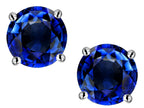 Star K™ Round 7mm Created Sapphire Earrings Studs