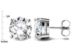 Star K™ Round 7mm Simulated Emerald Earrings Studs