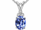 Tommaso Design™ Genuine Tanzanite Pendant Necklace