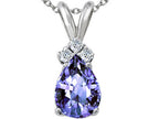 Tommaso Design™ Genuine Tanzanite Pendant Necklace