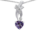 Star K™ 925 Simulated Heart Alexandrite Pendant Necklace