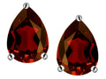 Star K™ Pear Shape 9x7mm Simulated Garnet Earrings Studs
