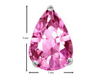 Star K™ Pear Shape 9x7mm Created Pink Sapphire Earrings Studs
