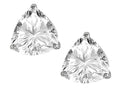 Star K™ Trillion 7mm Genuine White Topaz Earrings Studs