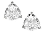 Star K™ Trillion 7mm Genuine White Topaz Earrings Studs