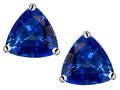 Star K™ Trillion 7mm Created Sapphire Earrings Studs