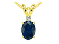 Tommaso Design™ Genuine Sapphire Pendant Necklace