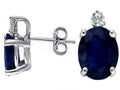 Tommaso Design™ Genuine Sapphire Earrings Studs