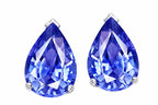 Star K 7x5 mm Pear Shape Genuine Tanzanite Drop Earrings Studs