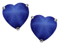 Star K™ 7mm Heart Shape Created Star Sapphire Earrings Studs