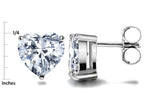 Star K™ 7mm Heart Shape Simulated Alexandrite Earrings Studs