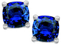 Star K™ Cushion-Cut 7mm Created Sapphire Earrings Studs