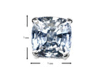 Star K™ Cushion-Cut 7mm Simulated White Topaz Earrings Studs