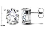 Star K™ Oval 8x6mm Simulated Tanzanite Earrings Studs