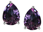 Star K™ Pear Shape 9x7mm Simulated Alexandrite Earrings Studs